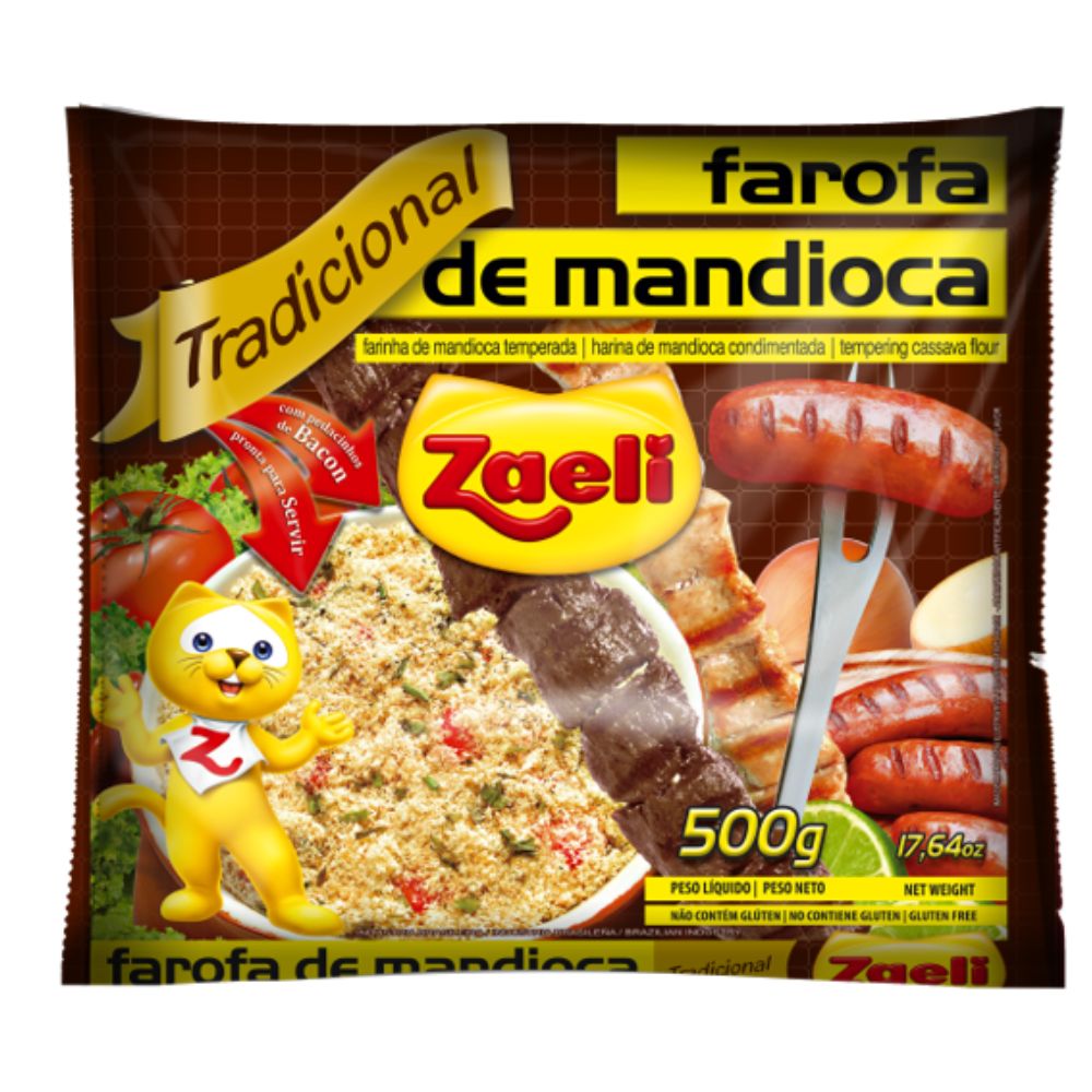 Zaeli farofa de mandioca tradicional